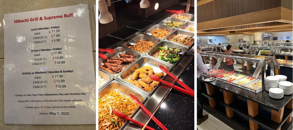 Hibachi Grill and Supreme Buffet Menu